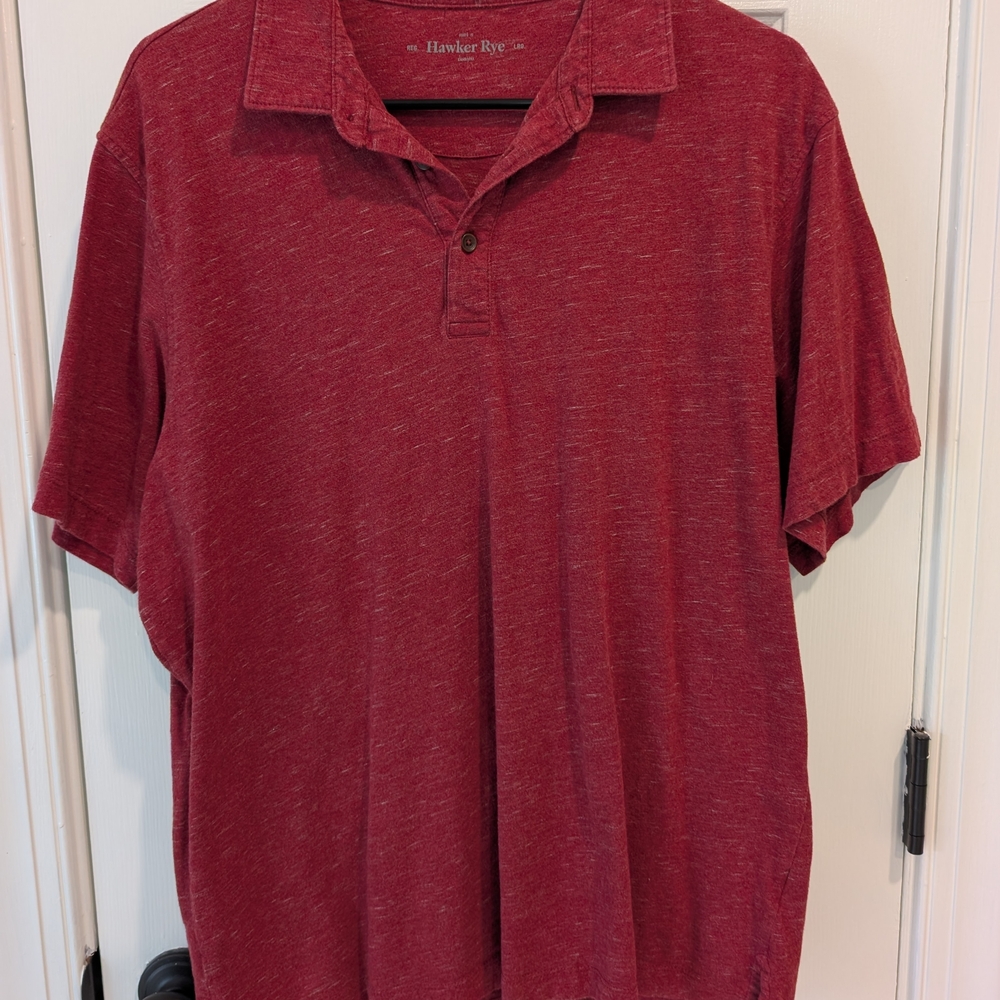 Hawker Rye Burgundy Polo Shirt